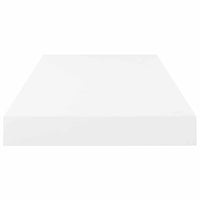 Scaffale a Parete Bianco Lucido 50x23x3,8 cm in MDF 323745