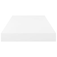 Scaffali a Parete 2 pz Bianco Lucido 50x23x3,8 cm in MDF cod mxl 54218