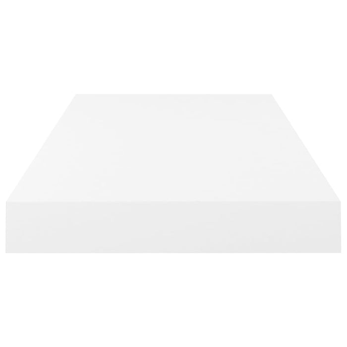 Scaffali a Parete 2 pz Bianco Lucido 50x23x3,8 cm in MDF cod mxl 54218