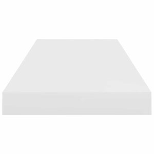 Scaffale a Parete Bianco Lucido 60x23,5x3,8 cm in MDF 323748