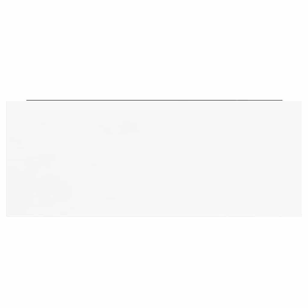 Scaffale a Parete Bianco Lucido 60x23,5x3,8 cm in MDF 323748