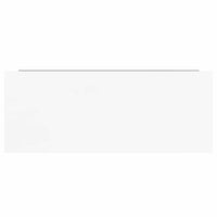 Scaffale a Parete Bianco Lucido 60x23,5x3,8 cm in MDF 323748