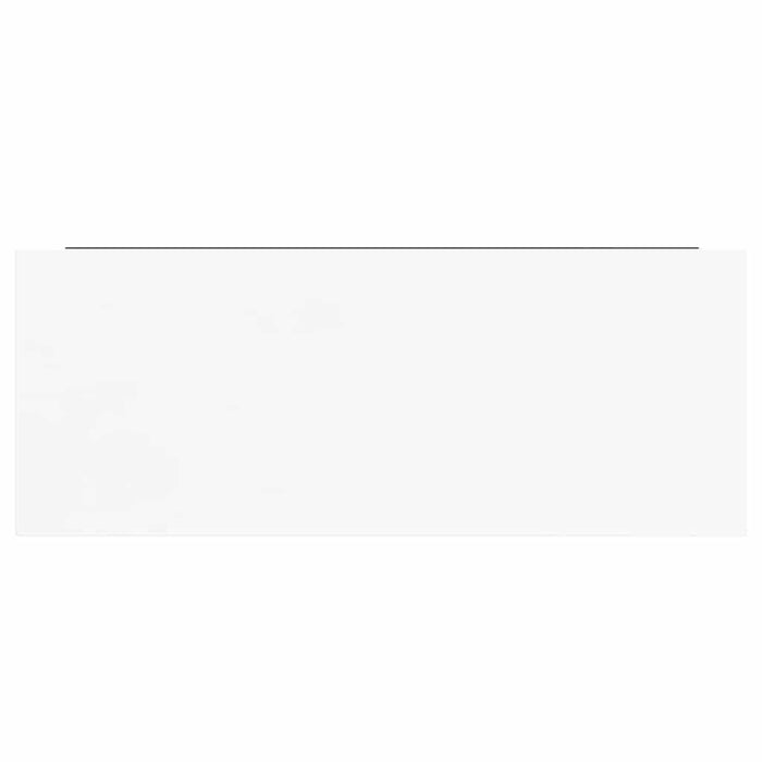 Scaffale a Parete Bianco Lucido 60x23,5x3,8 cm in MDF 323748