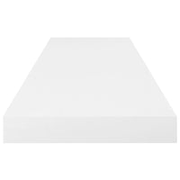 Scaffali a Parete 2 pz Bianco Lucido 80x23,5x3,8 cm in MDF cod mxl 33668