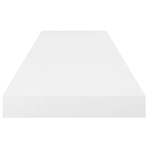 Scaffali a Parete 2 pz Bianco Lucido 80x23,5x3,8 cm in MDF cod mxl 33668