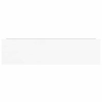 Scaffali a Parete 2 pz Bianco Lucido 90x23,5x3,8 cm in MDF 323755