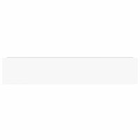 Scaffale a Parete Bianco Lucido 120x23,5x3,8 cm in MDF 323757