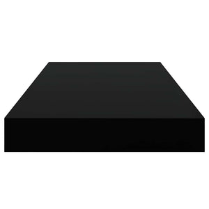 Scaffali a Parete 4 pz Nero Lucido 50x23x3,8 cm in MDF 323768