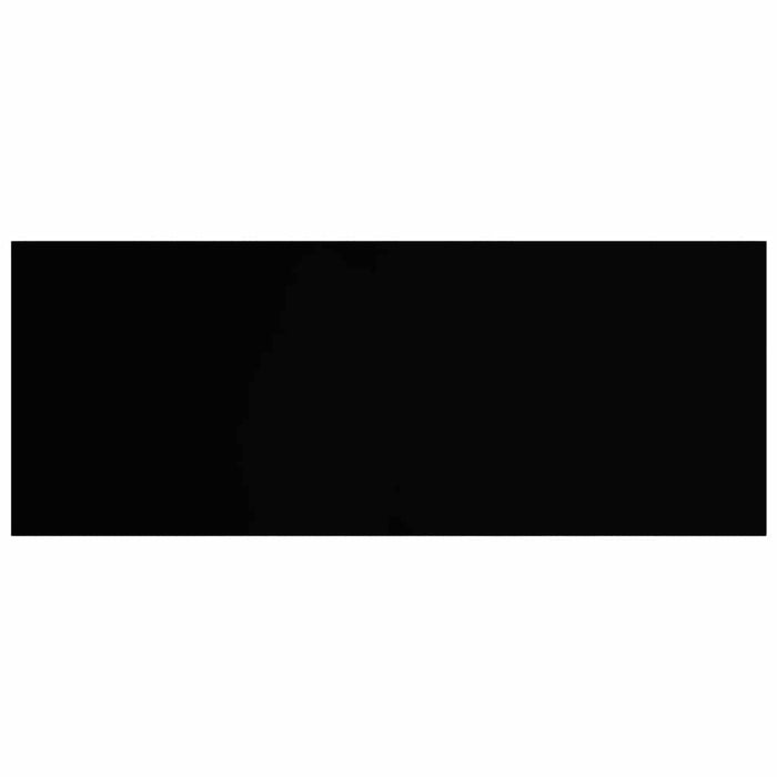 Scaffale a Parete Nero Lucido 60x23,5x3,8 cm in MDF 323769