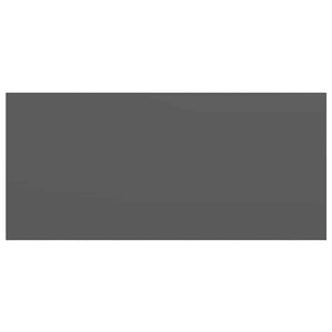 Scaffali a Parete 2 pz Grigio Lucido 50x23x3,8 cm in MDF 323788