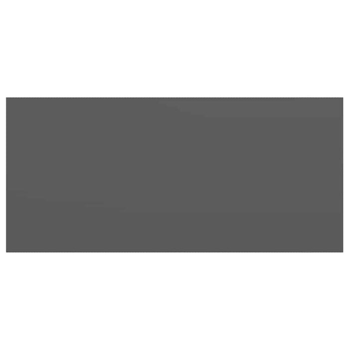 Scaffali a Parete 2 pz Grigio Lucido 50x23x3,8 cm in MDF 323788