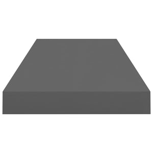 Scaffale a Parete Grigio Lucido 60x23,5x3,8 cm in MDF cod mxl 33489