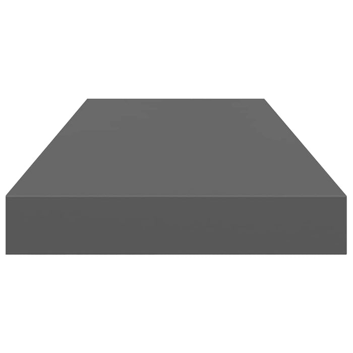 Scaffali a Parete 4 pz Grigio Lucido 60x23,5x3,8 cm in MDF 323792
