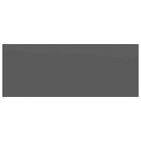 Scaffali a Parete 4 pz Grigio Lucido 60x23,5x3,8 cm in MDF 323792