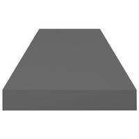 Scaffale a Parete Grigio Lucido 80x23,5x3,8 cm in MDF cod mxl 33230