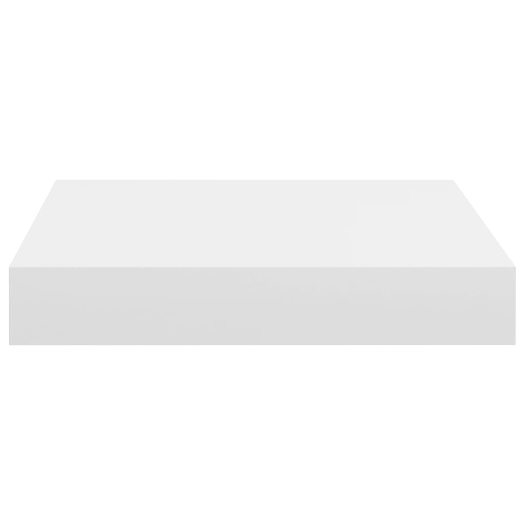 Scaffali a Parete 2 pz Bianchi 23x23,5x3,8 cm in MDF 323803