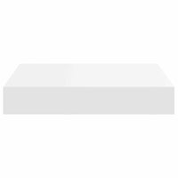 Scaffali a Parete 2 pz Bianchi 23x23,5x3,8 cm in MDF 323803