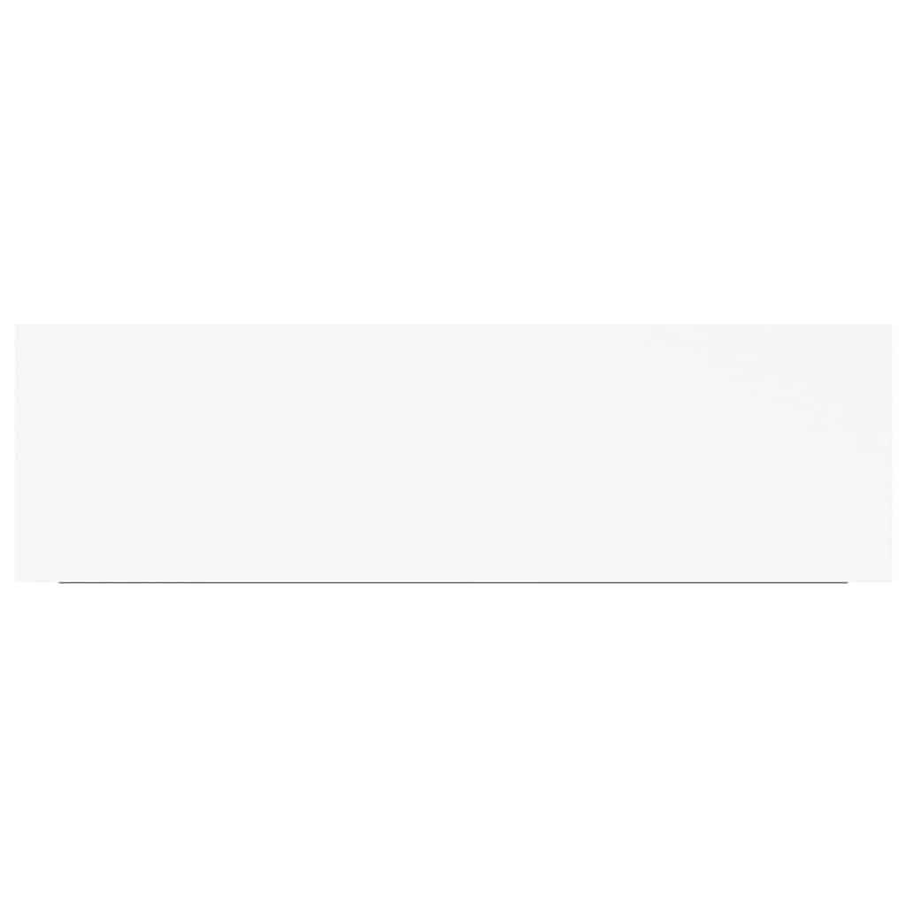 Scaffali a Parete 2 pz Bianchi 80x23,5x3,8 cm in MDF 323815