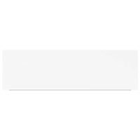 Scaffali a Parete 2 pz Bianchi 80x23,5x3,8 cm in MDF 323815