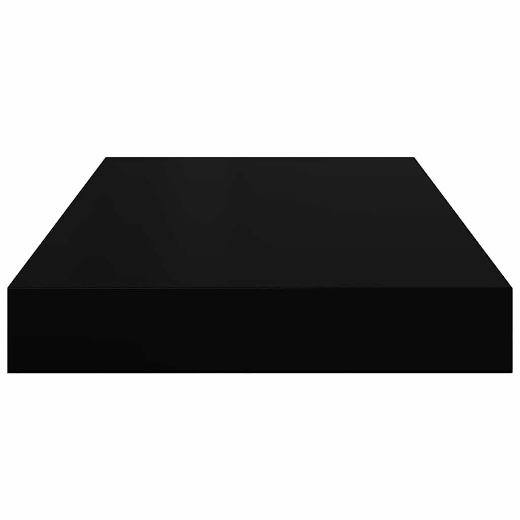 Scaffali a Parete 2 pz Neri 40x23x3,8 cm in MDF 323827