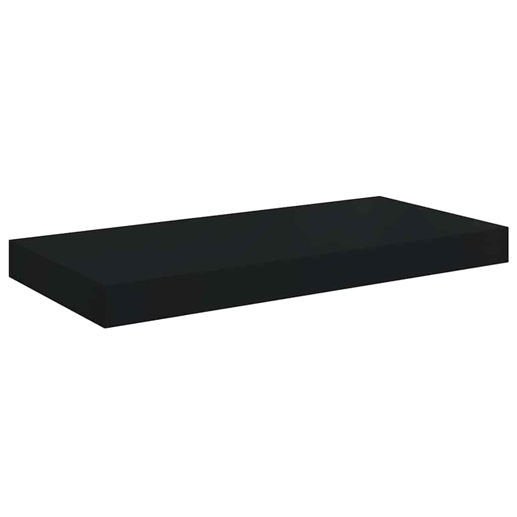 Scaffale a Parete Nero 50x23x3,8 cm in MDF 323829
