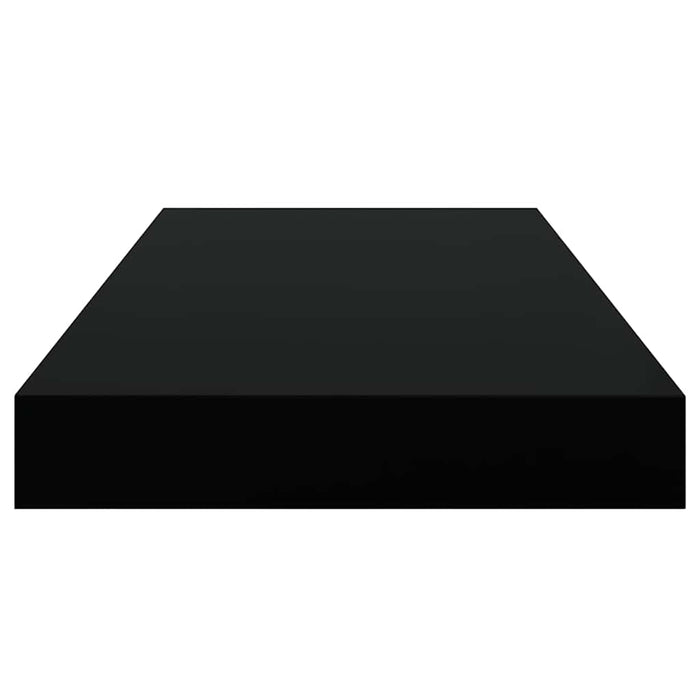 Scaffale a Parete Nero 50x23x3,8 cm in MDF 323829