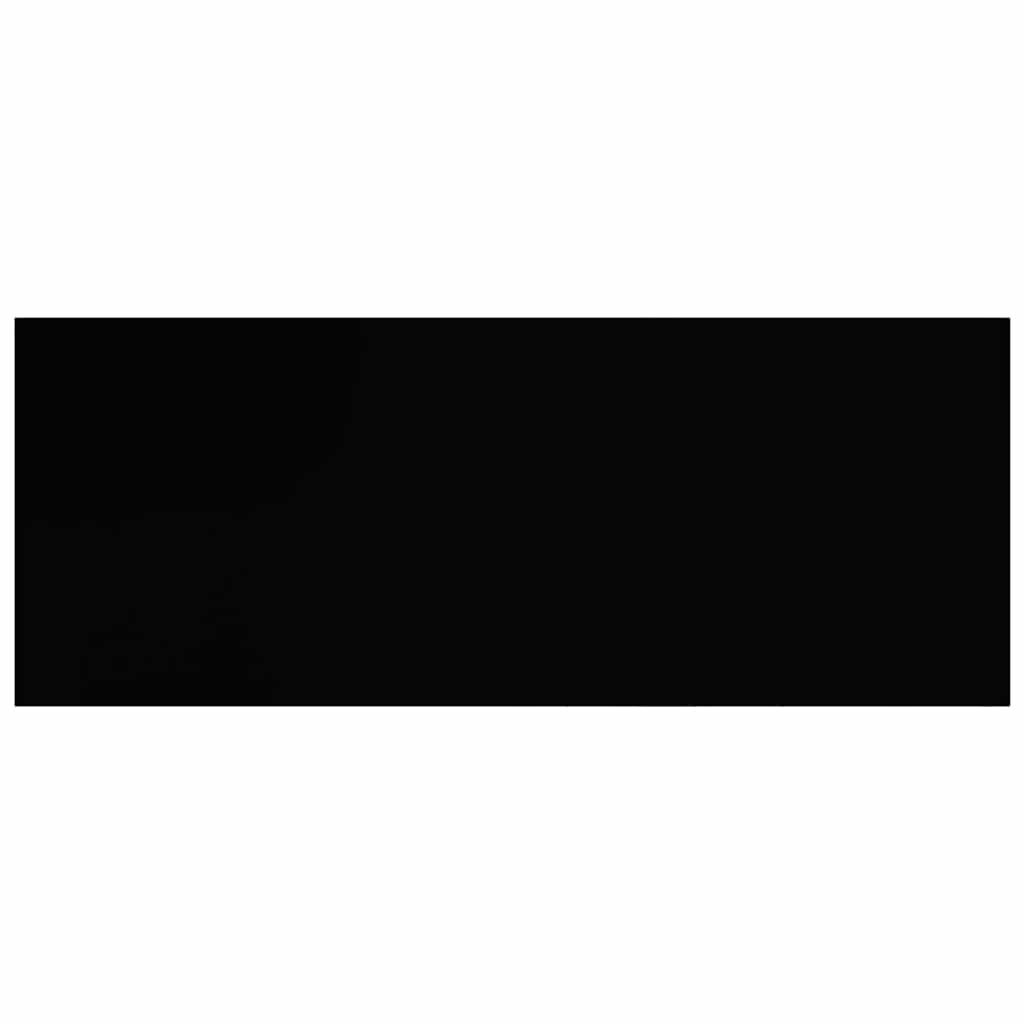 Scaffale a Parete Nero 60x23,5x3,8 cm in MDF 323832