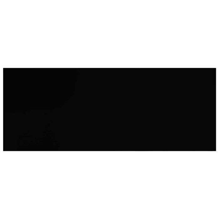 Scaffale a Parete Nero 60x23,5x3,8 cm in MDF 323832