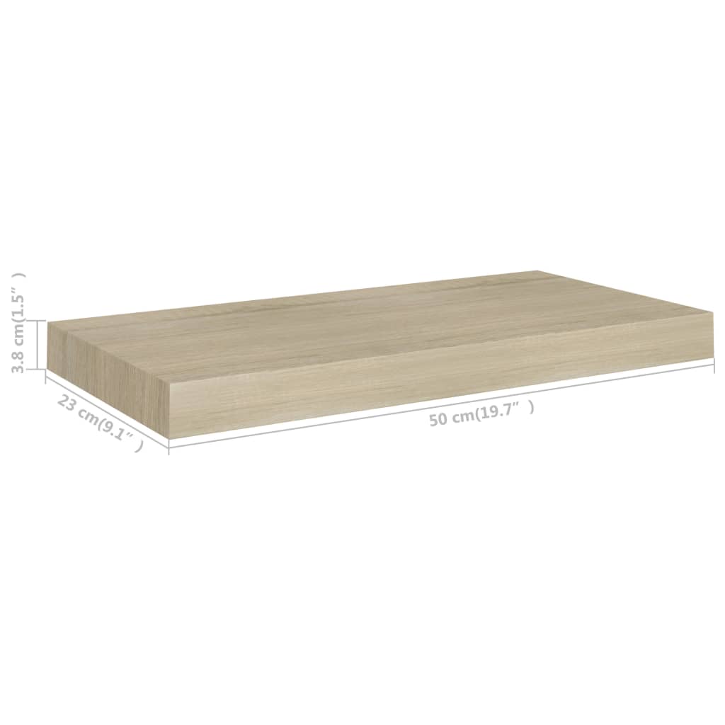 Scaffale a Parete Rovere 50x23x3,8 cm in MDF cod mxl 33107