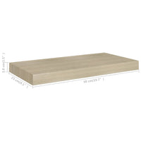 Scaffale a Parete Rovere 50x23x3,8 cm in MDF cod mxl 33107