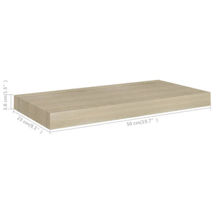 Scaffale a Parete Rovere 50x23x3,8 cm in MDF cod mxl 33107