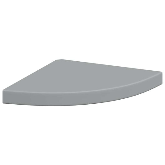 Scaffale Angolare a Parete Grigio 35x35x3,8 cm in MDF 323922