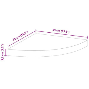 Scaffali Angolari a Parete 2 pz Grigi 35x35x3,8 cm in MDF 323923
