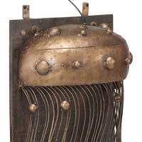 Lampada da Parete Design Medusa Ferro e Massello di Mango 323717