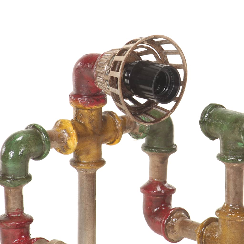 Lampada Pavimento Stile Industriale Design Tubature in Ferro 323720