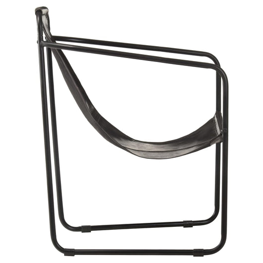 Poltrona Relax Nera in Vera Pelle 323727