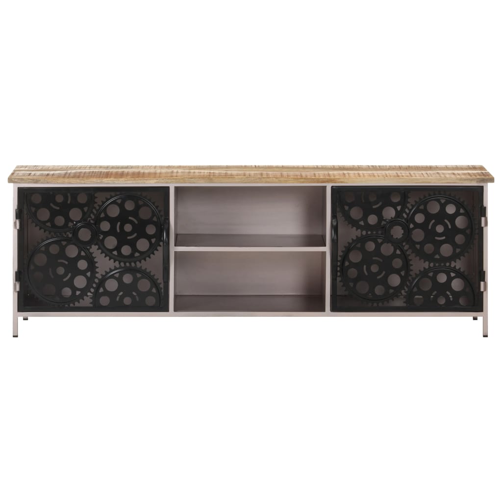 Mobile Porta TV-Mobile per TV-Credenza TV 120x30x40 cm in Legno di Mango Grezzo 261295