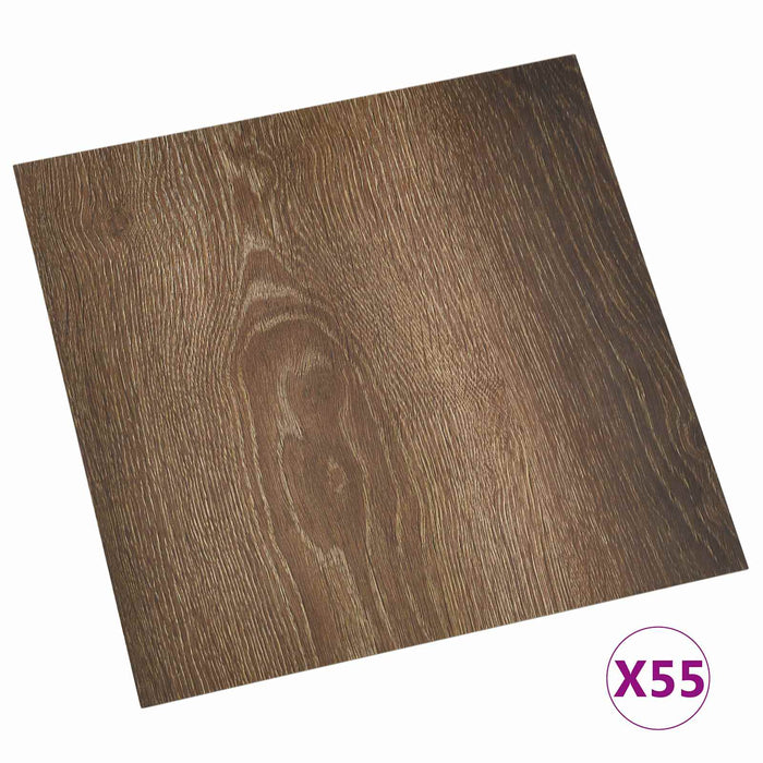 Tavole per Pavimenti 55 pcs Marrone 5,11 m² PVC 42046320
