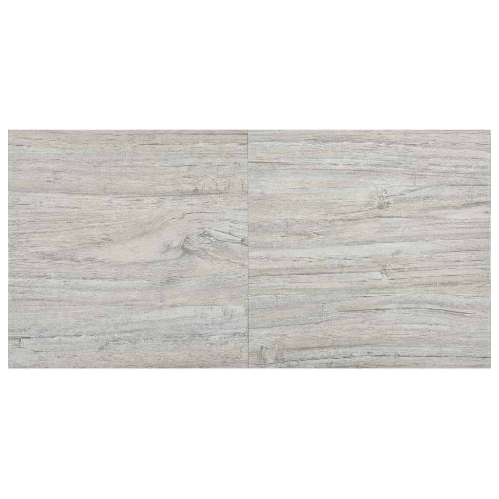 Listoni Pavimenti Autoadesivi 55 pz in PVC 5,11mÂ² Grigio Chiaro cod mxl 46114