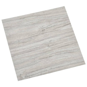 Listoni Pavimenti Autoadesivi 55 pz in PVC 5,11mÂ² Grigio Chiaro cod mxl 46114
