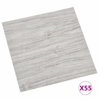 Tavole per Pavimenti 55 pcs Grigio chiaro 5,11 m² PVC 42046334
