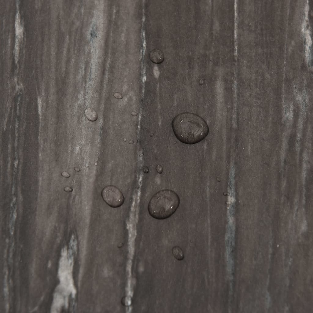 Listoni Pavimenti Autoadesivi 55 pz in PVC 5,11 mÂ² Grigio Scuro cod mxl 40193