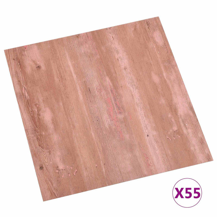 Tavole di Pavimento 55 pcs Rosso 5,11 m² PVC 42046343