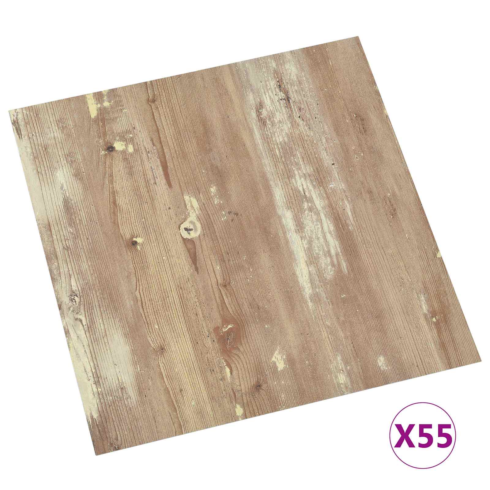 Tavole per Pavimenti 55 pcs Marrone 5,11 m² PVC 42046344
