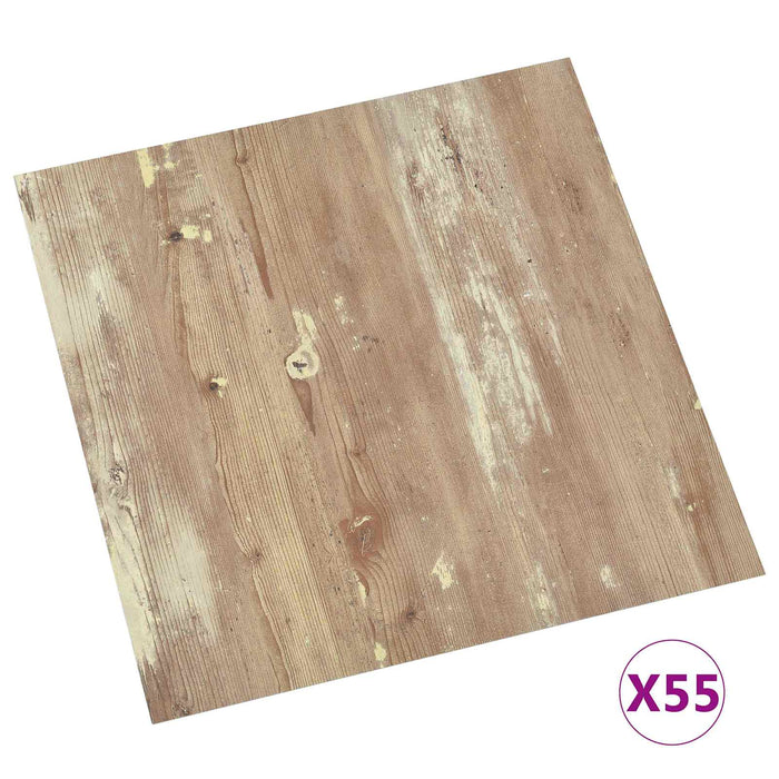 Tavole per Pavimenti 55 pcs Marrone 5,11 m² PVC 42046344