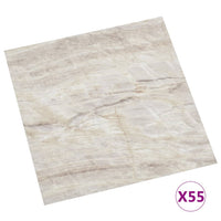 Listoni per Pavimenti Autoadesivi 55 pz in PVC 5,11 mÂ² Beige cod mxl 45262