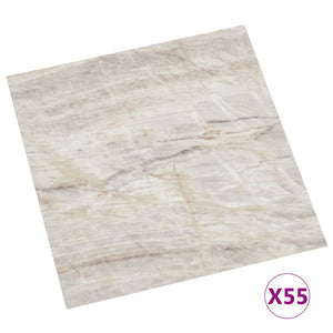 Listoni per Pavimenti Autoadesivi 55 pz in PVC 5,11 mÂ² Beige cod mxl 45262