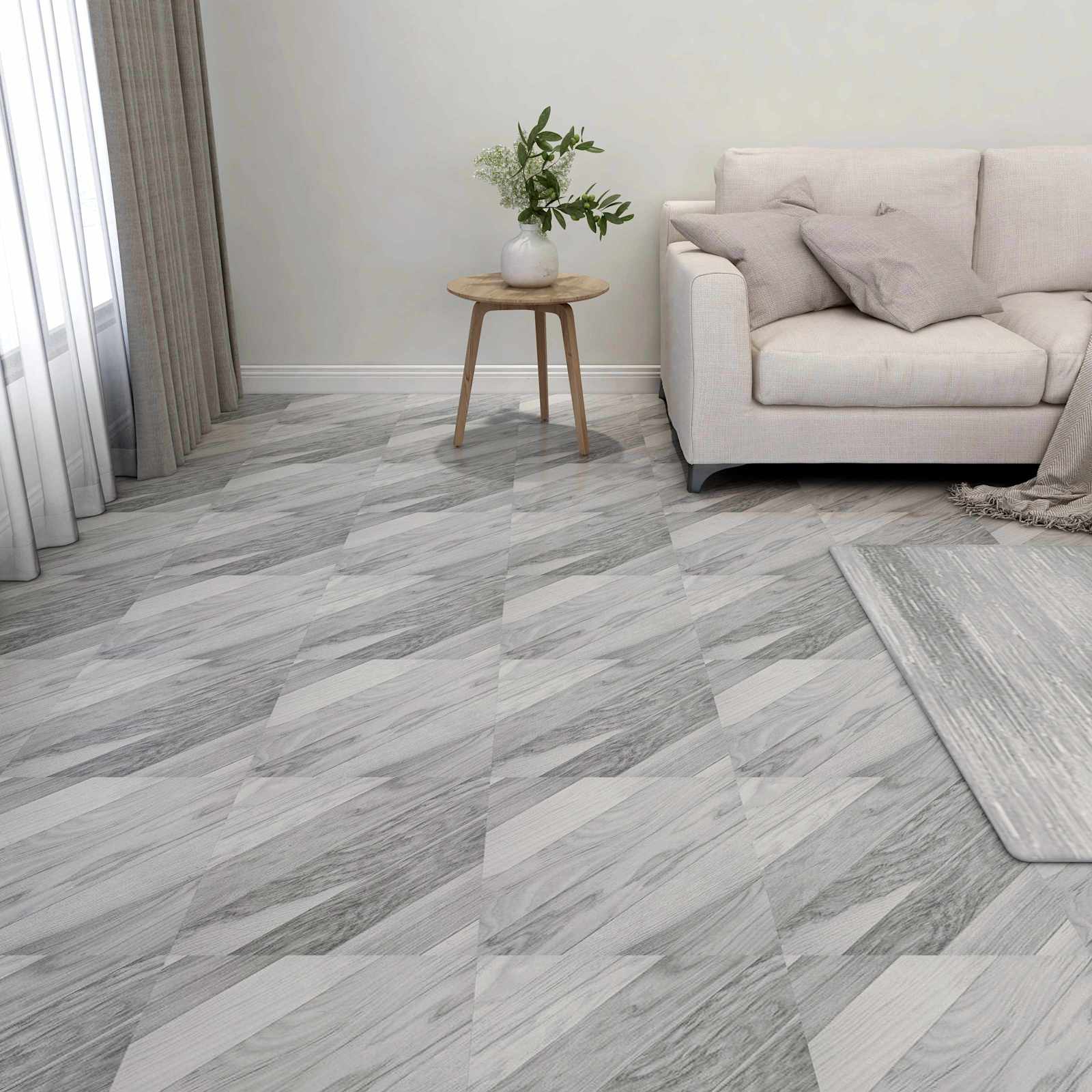 Tavole per Pavimenti 55 pcs Grigio 5,11 m² PVC 42046350