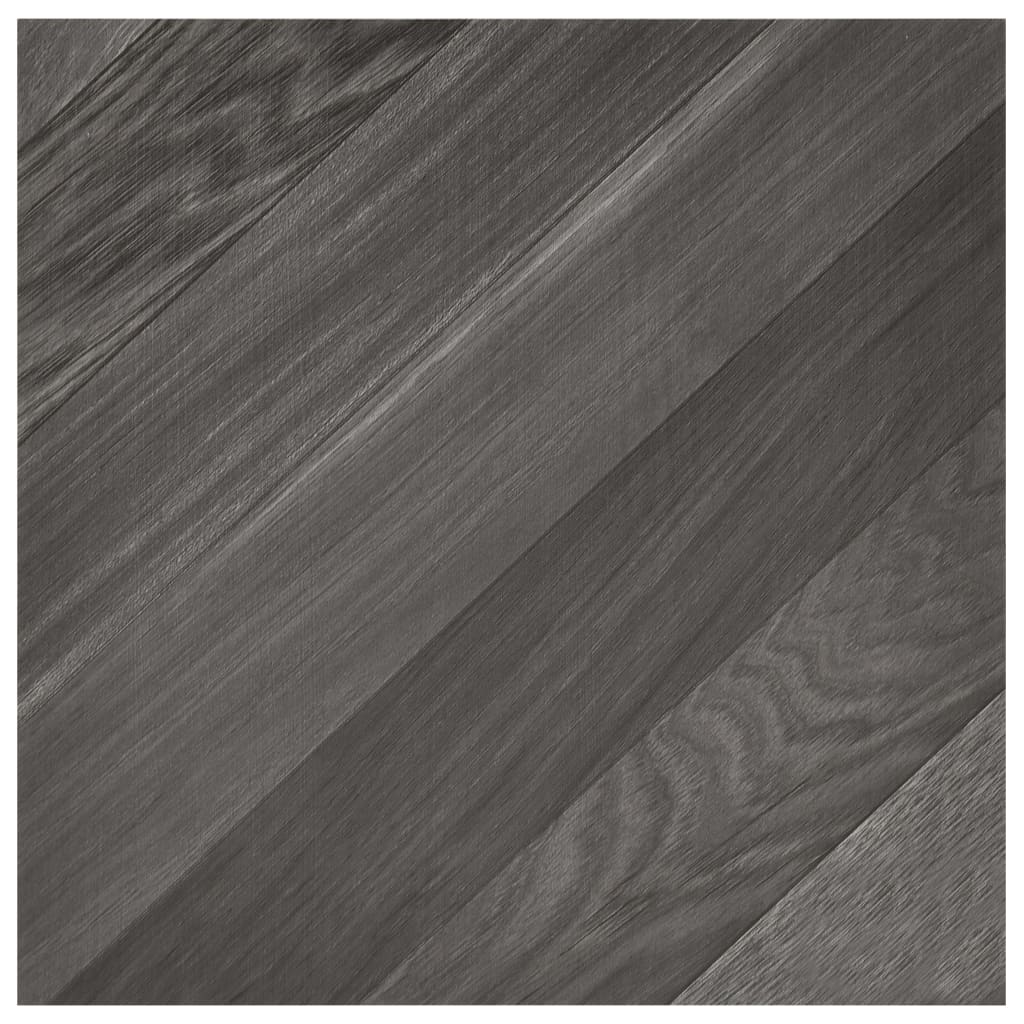 Listoni Pavimenti Autoadesivi 55 pz in PVC 5,11 m² Grigi Rigati 324679