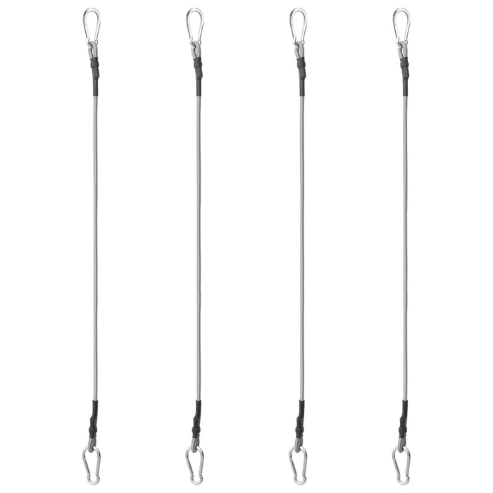 Corde con Moschettone 4 pz Gomma 310252